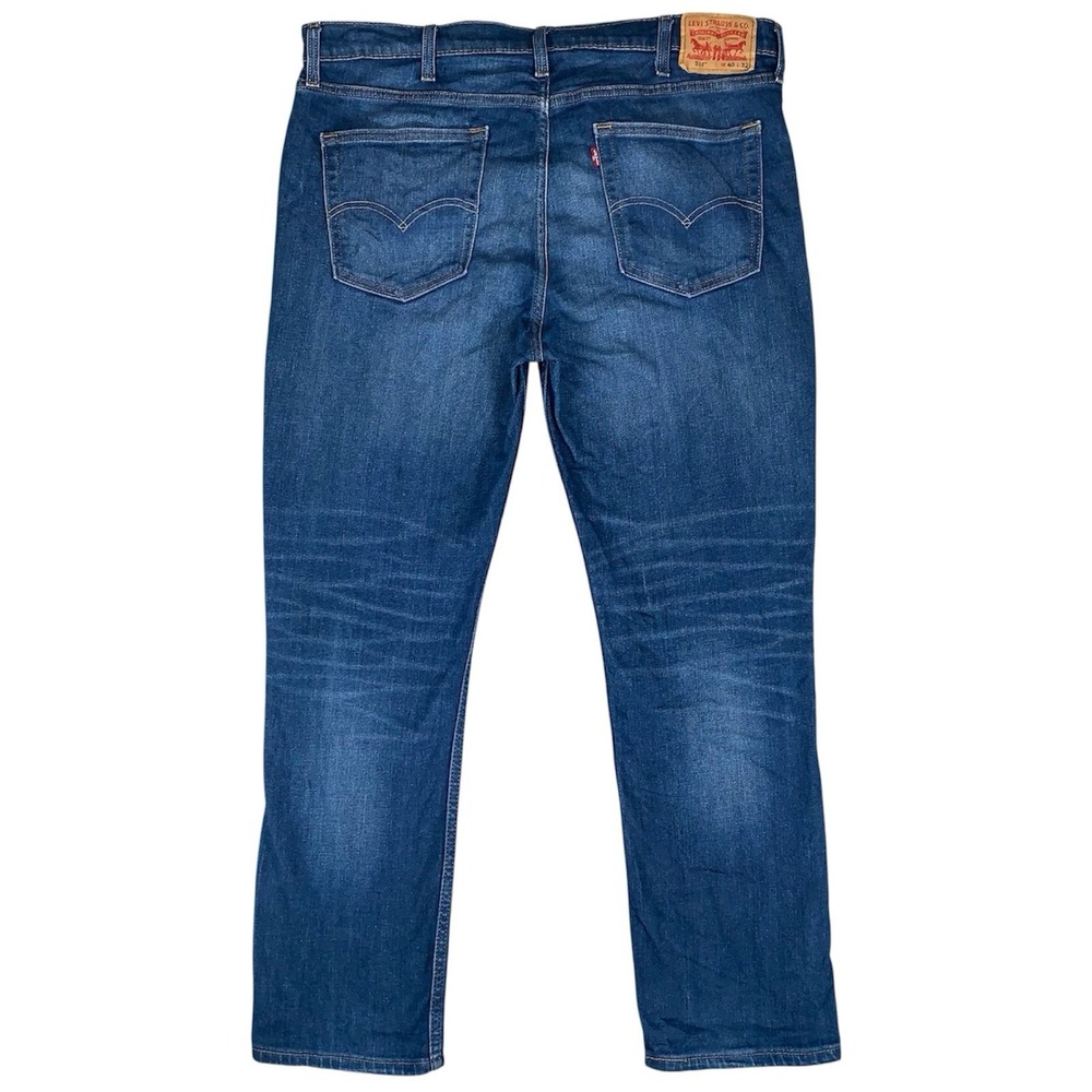 Levis 514 Jeans Mens 40x32 Straight Leg Blue Denim